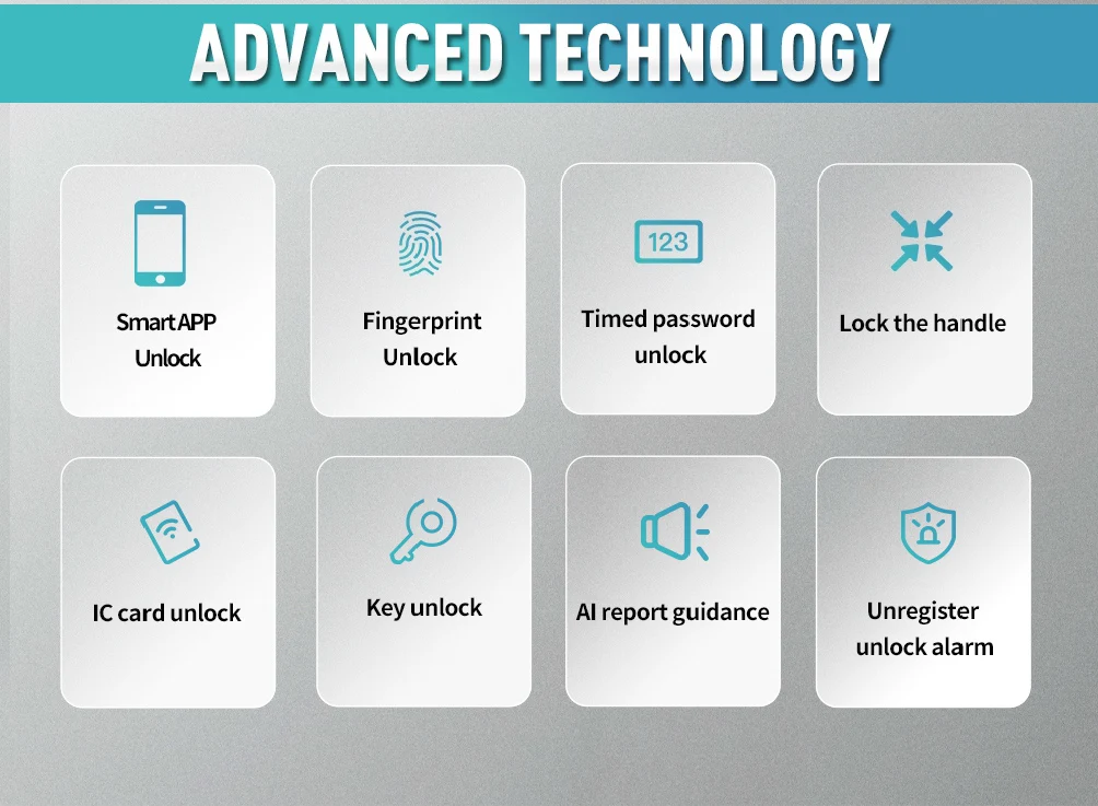 Smartek E908F 6068 Keyless Entry Mật khẩu vân tay Thẻ RFID Khóa ứng dụng Sinh trắc học kỹ thuật số TTlock Khóa cửa thông minh