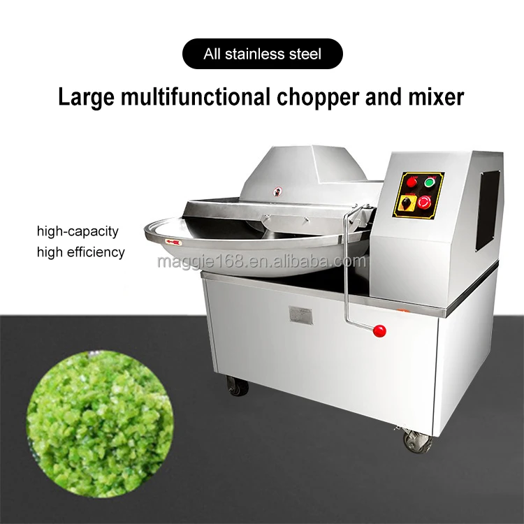 201/304 SUS Meat Bowl Cutter Machine Price Meat Grinder Chopper Machine  Silent Cutter Bowl Buffalo Chopper