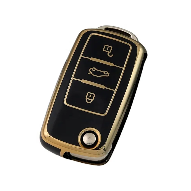 for VW Volkswagen Key Fob Cover, Soft TPU Key Fob Case,Full Protection key case cover for VW Jetta Beetle Tiguan Passat
