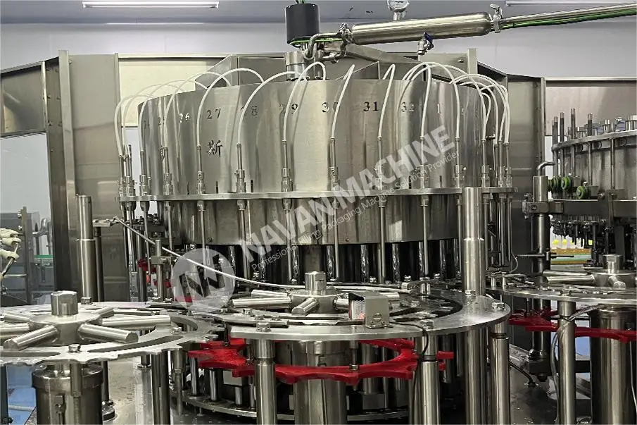 Automatic Beer Filling Machine Rotary PET Plastic Bottled Beer Production Packaging Line manufacture