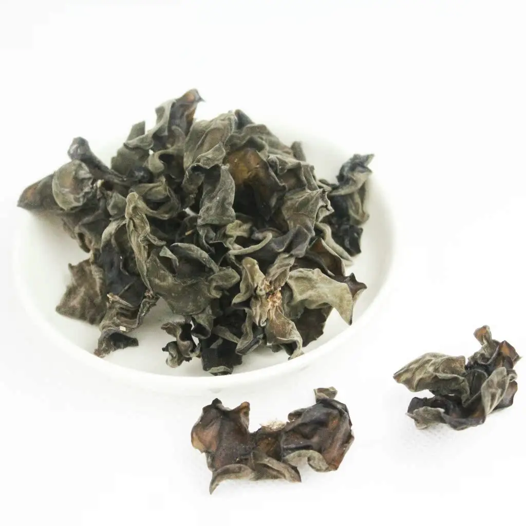 Dry Black Fungus, Tree Ear or Wood Ear Mushroom Isolated Stock Photo -  Image of polytricha, jelly: 178380996, image size:1024x1024