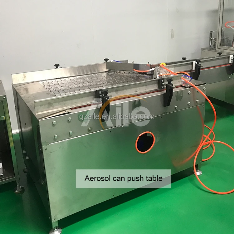 Cassette Furnace Spray Production Line Snow Spray Aerosol Filling Machine Line Disposable Hair Color Spray Aerosol Filling Line factory