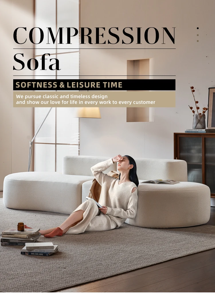 Foshan Factory Modern High Quality Compression Sofa Sectional
