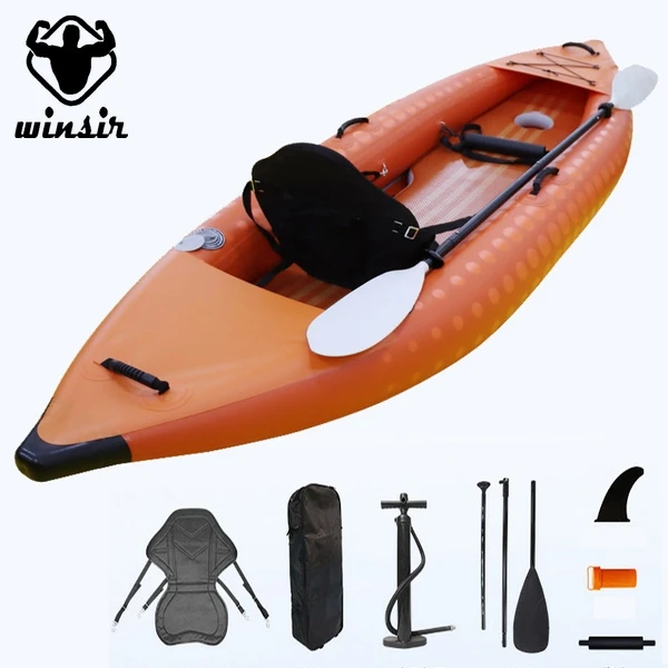 Wholesale Price Drop Stitch Inflatable Kayak Pedal Drive Fin 2 Seat