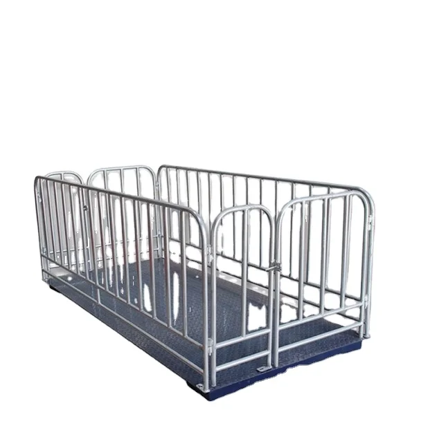 Livestock Platform Weighing Scales for Cattle Weighing Animals Cage Cheap Price with Fence 1000kg