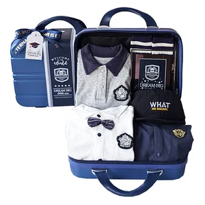 Baby Newborn Gift Box College Clothing Set Solid Casual 100% Cotton Spring Gift Package