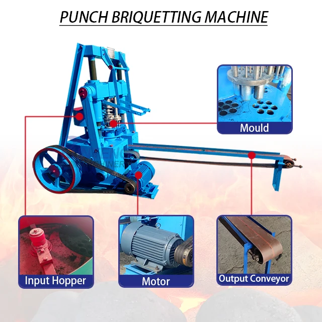 Charcoal Powder Briquette Molding Machine Charcoal Briquette Equipments