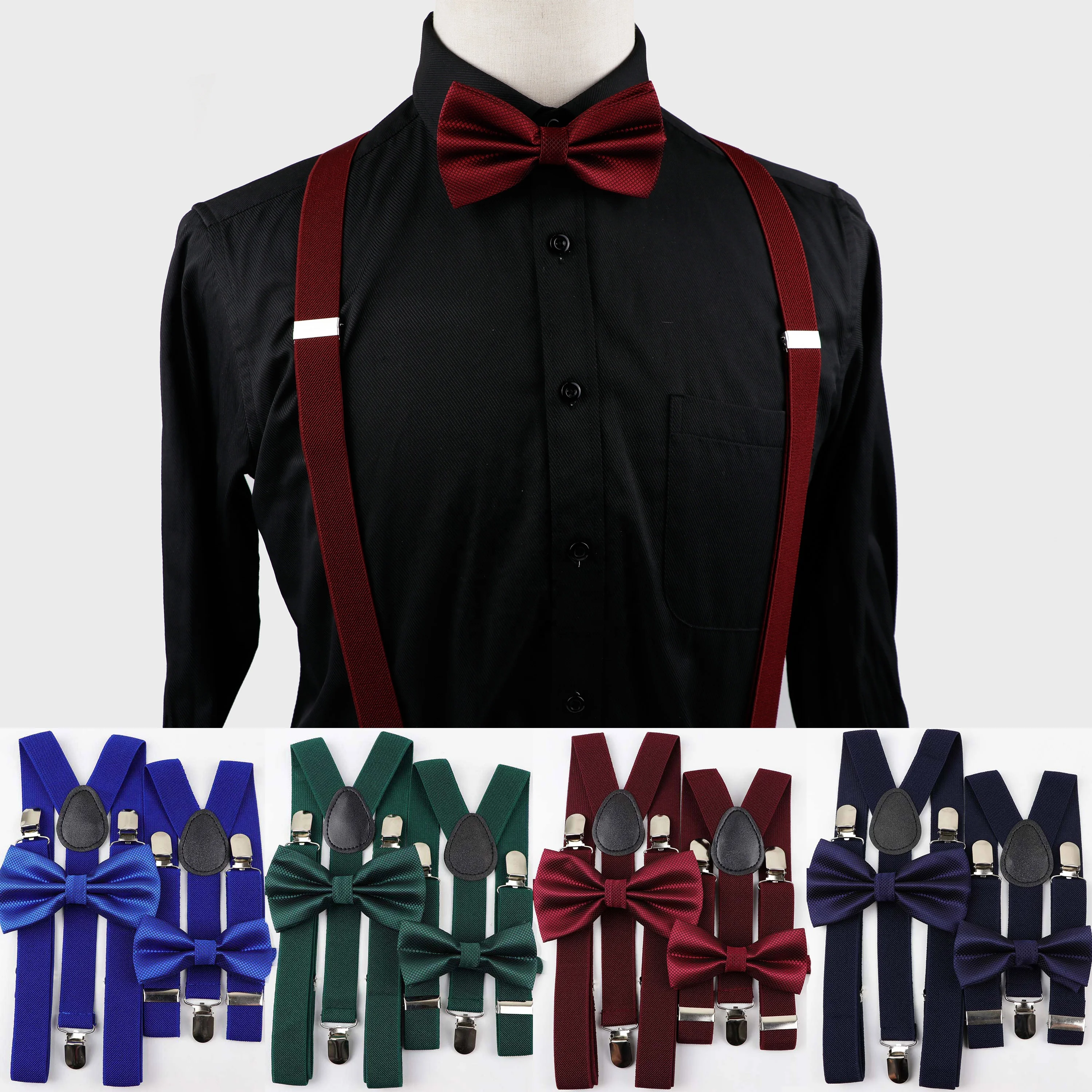 Alibaba.com: Suspenders Bowtie Sets for Men Women Boys Girls Baby Kids,  Y-Back Design, Party Wedding Braces