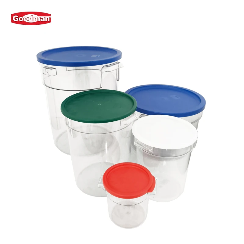 2 qt. Round Ingredient Bin Food Storage Container with Airtight Lid