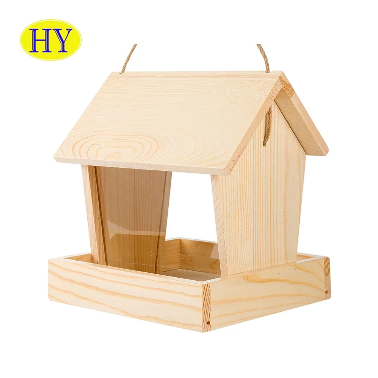 Large Custom Cheap Wooden Bird Houses Bird Feeder With Crafts Wood Birdhouse