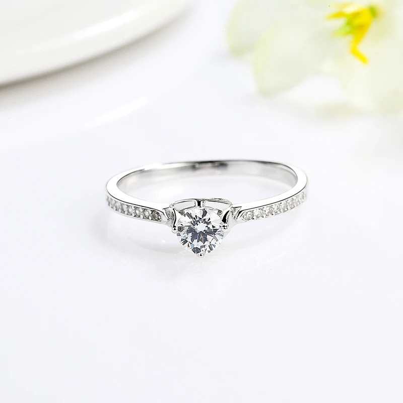 ZHILIAN hot sale  S925 Silver Jewelry Zircon creative trend  wedding  Engagement Diamond rings for women