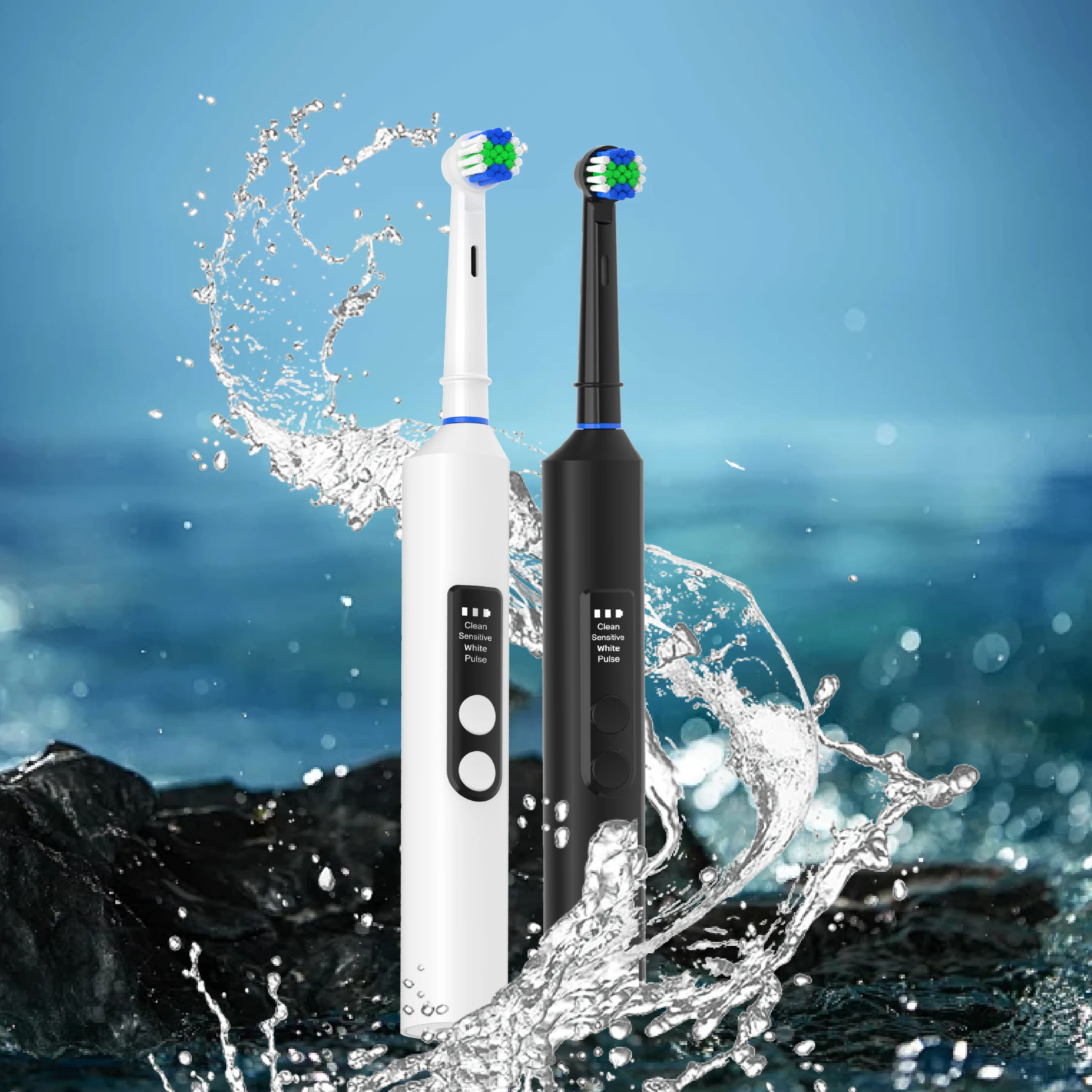 Wholesale OEM&ODM High Quality Travel Wireless Charging  Rotating custom electric toothbrushes with logo manufacture