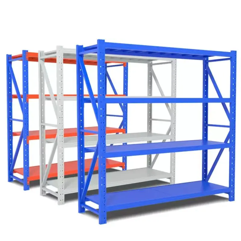 High Quality Metal Steel Shelves Medium Duty Storage Rack Shelving  Warehouse Racking Systems