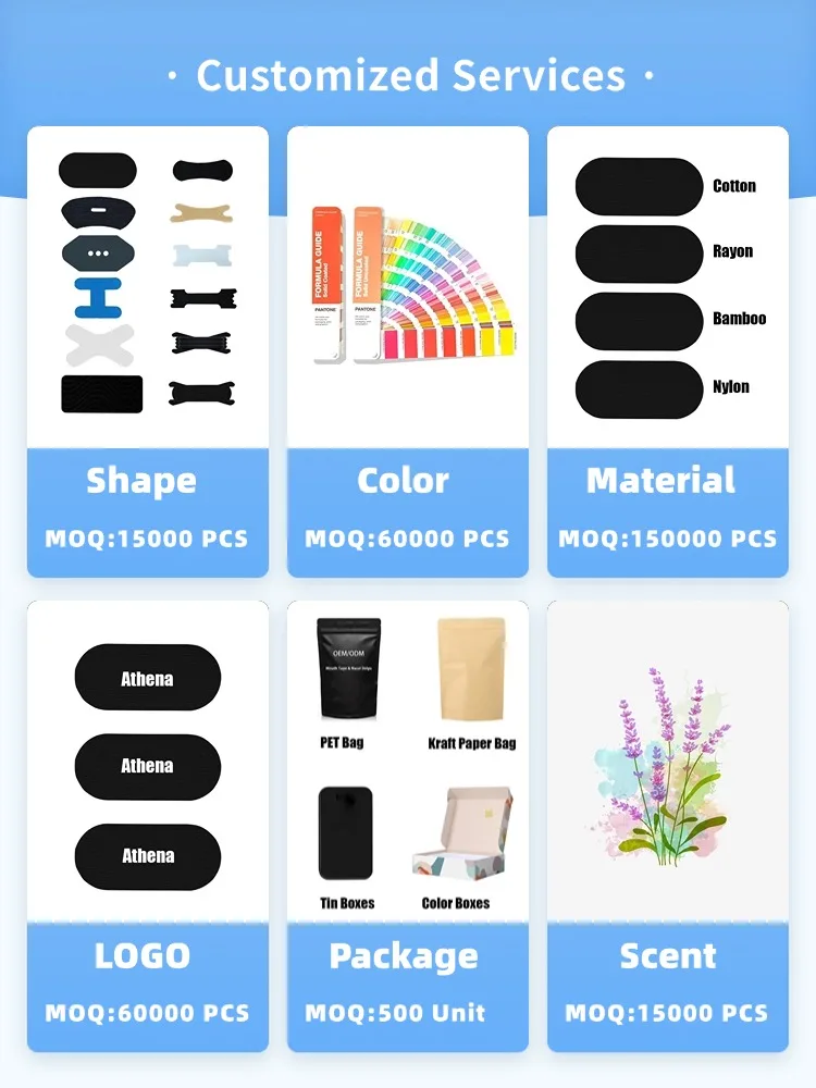 Private Custom Snoring Sleep Nasal Strips and Mouth Tapes Manufacturer