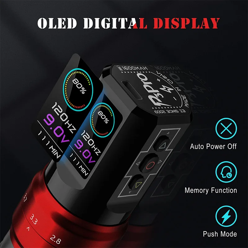 EZタトゥーP3PROビッググロスフィニッシュグリップワイヤレス