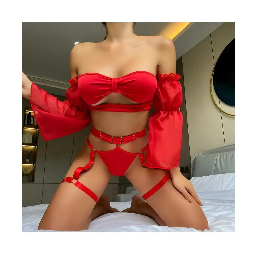 sexy dessous tube Heißes rotes Netz-Dessous-Set: Erotische Versuchung Unterwäsche mit  Strapshaltern und Strapsen für Damen – Sexy Kostüme mit Tube-Top|  Alibaba.com
