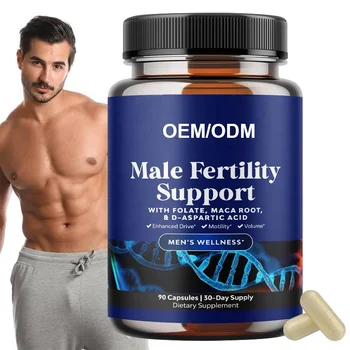 Premium Formula Male Fertility Support  Supplement Men Energy Pills Boost Performance Multivitamin Maca Root Capsules