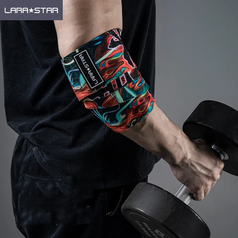 LS0523 Customized Printing Elbow Wraps Fitness Elbow Brace Compression Support Sleeve