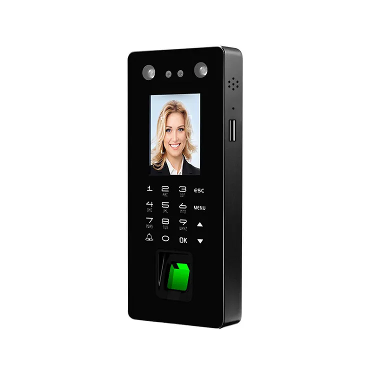 Face Fingerprint RFID Card Recognition Time Attendance and Access Control Device
