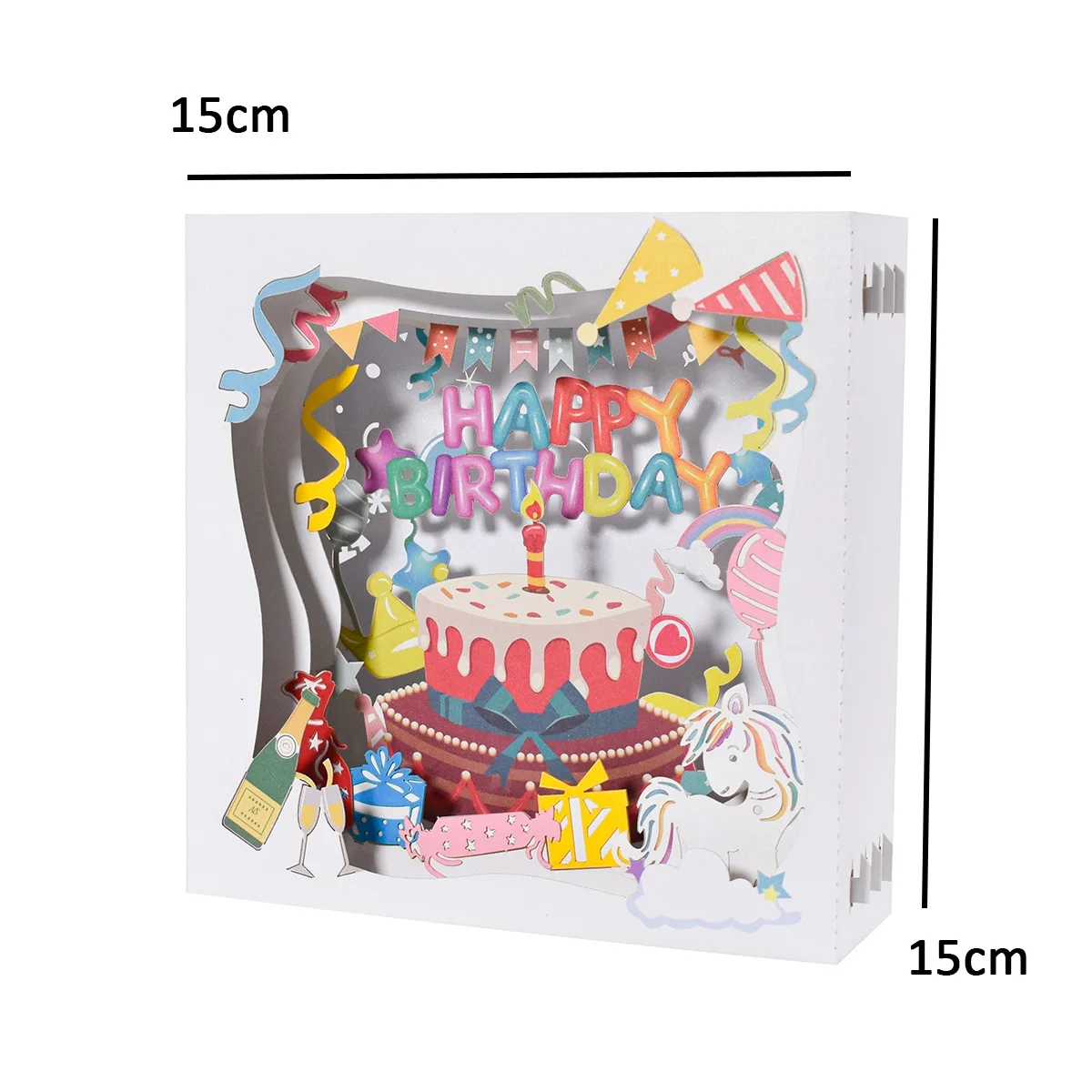 Compra Biglietto di Auguri Origami Popup Compleanno auguri auguri al