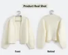 White Chunky Open Knit Cardigan
