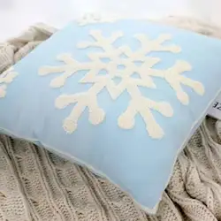 100% Cotton Christmas pillow embroidery cushion cover home decoration pillow cover for sofa NO 3