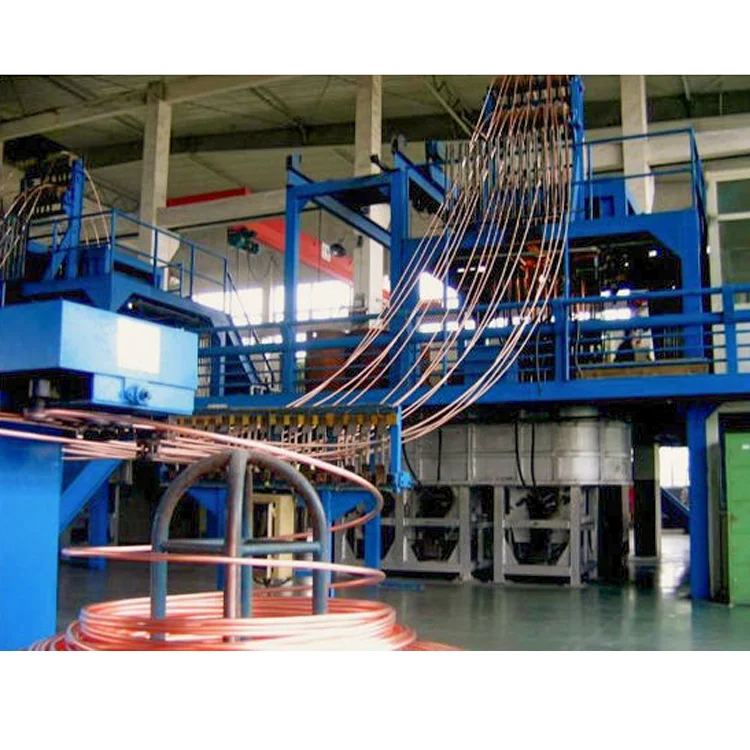 Factory Direct Sale Lowest Price 8-20mm Oxygen-free  Upward Continuous Copper Rod Casting Machine for Scrap Copper 1000-12000T