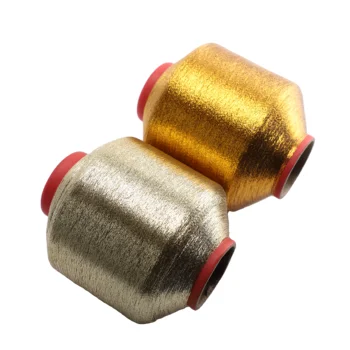 High Quality 30D*2 1/110'' MX Type Gold Series Metallic Yarn Lurex Thread Variable Weight For Weaving