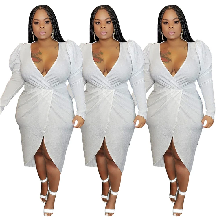 fall clothing long sleeve white plus size dress for fat office wear m.alibaba.com