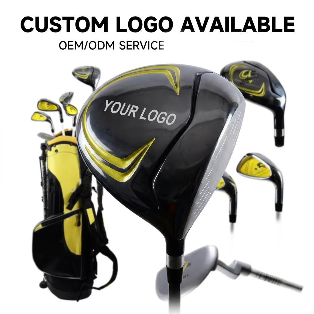 OEM 7-Piece Graphite Shaft Junior Golf Club Set with Zinc Iron for Kids Height 90-110cm and Custom Logo MOQ 100