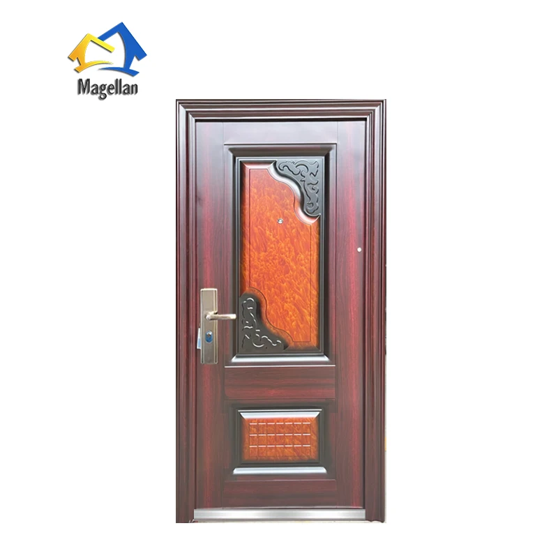 Apartment Main Gate Design Stainless Steel Door Security Cheapest Price of Steel Doors