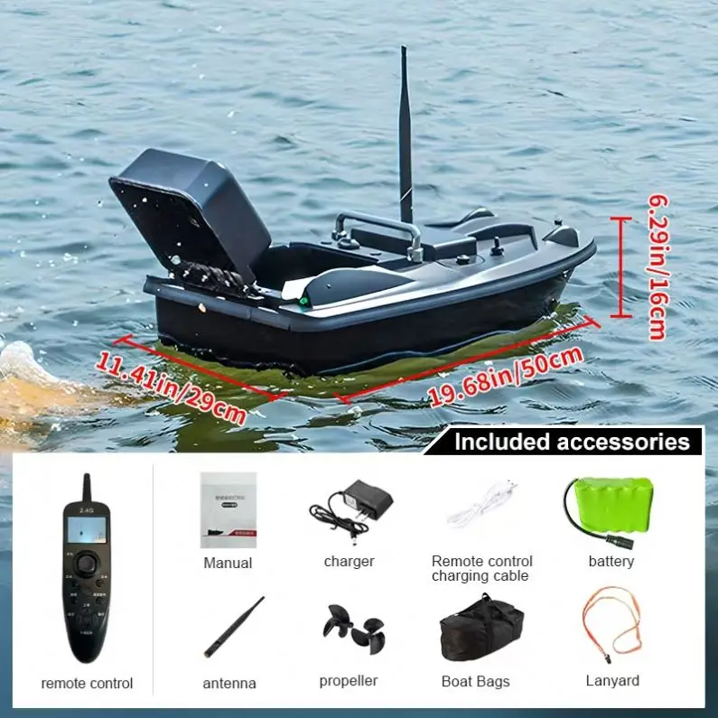 La barca telecomandata dell'esca parte - la batteria al piombo 12V/10AH