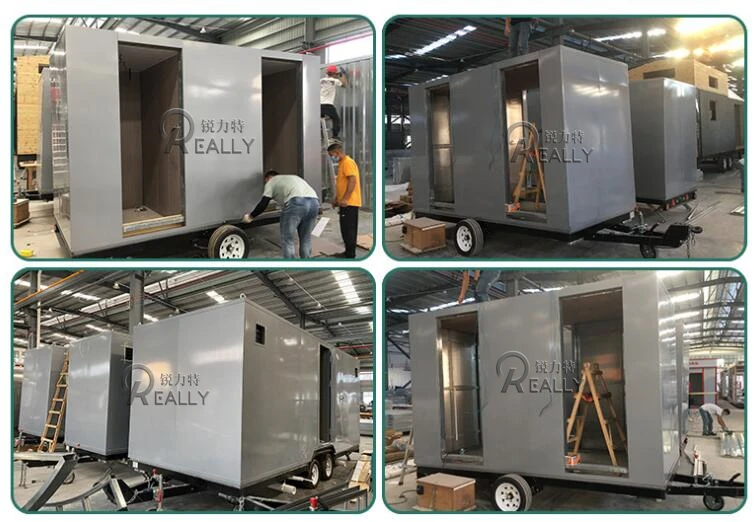 Ce Dot Portable Toilet Trailer Customized Vip Mobile Toilets Trailer