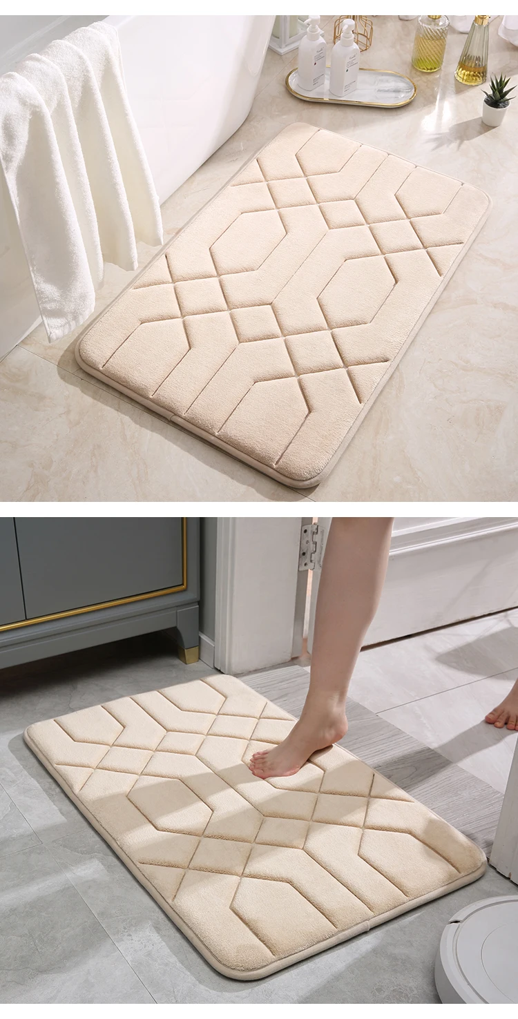 High Quality Custom Super Absorbent Bath Mat Anti Slip Bathroom Mat bedroom Kitchen Floor Mat details