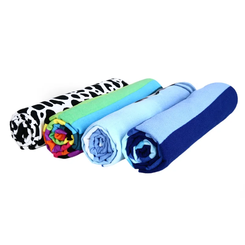One Side Printing Modern Design Creative Swimming Towel Microfiber Beach Towel