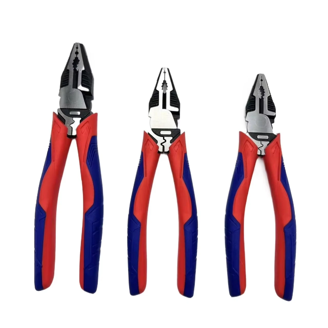 Ergonomic Handle Multifunctional Eccentric Diagonal Cutting Pliers Carbon Steel Serrated Jaw Surface Multi-Purpose Use OEM