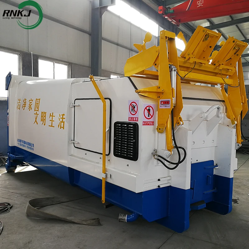 RNKJ Brand Customised Automatic Trash Collection Maker Companies Rubbish Bin Box Compactor Garbage Compressor