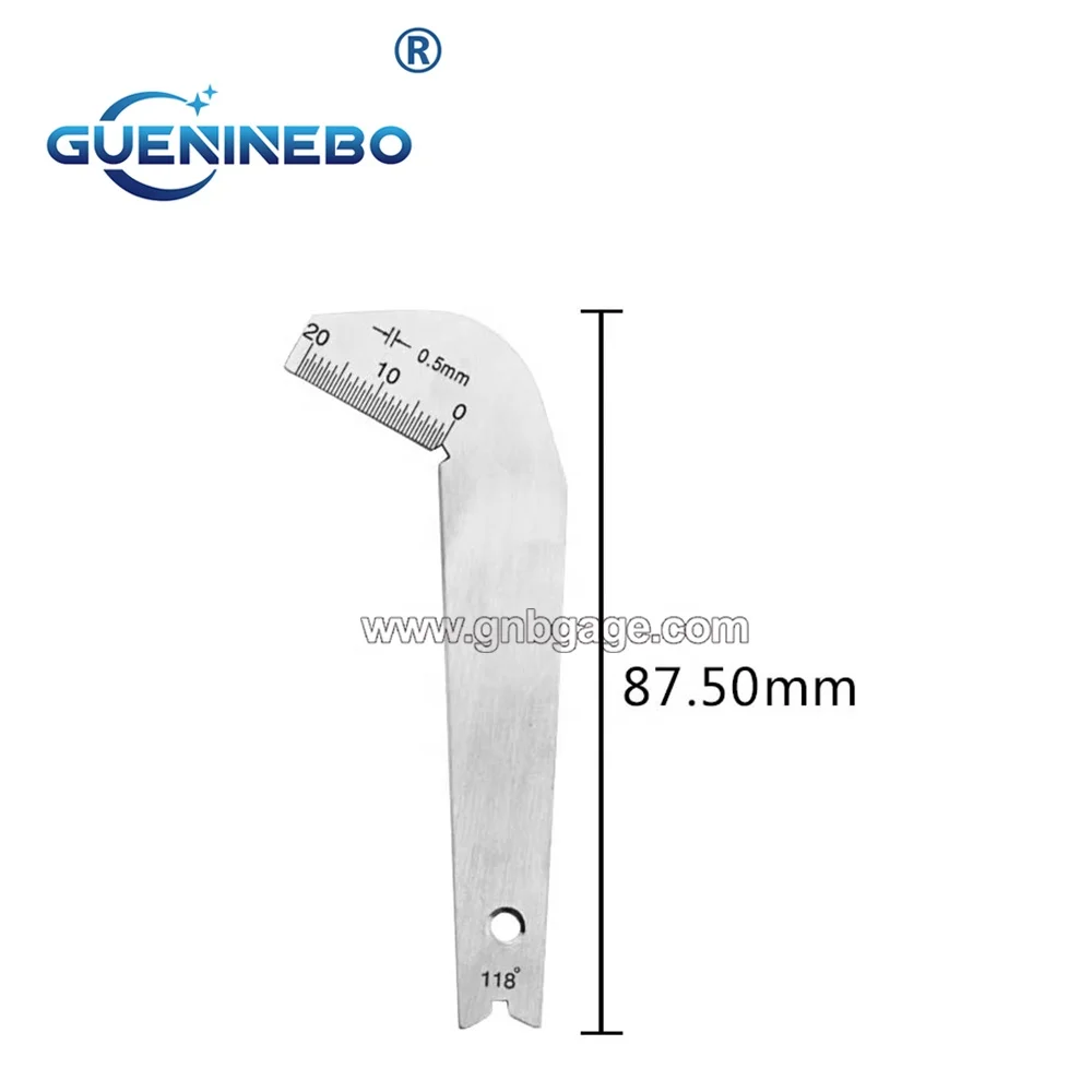 GNB-33 Drill Bits Angle Gauge 118 Degree Sharpening Tool