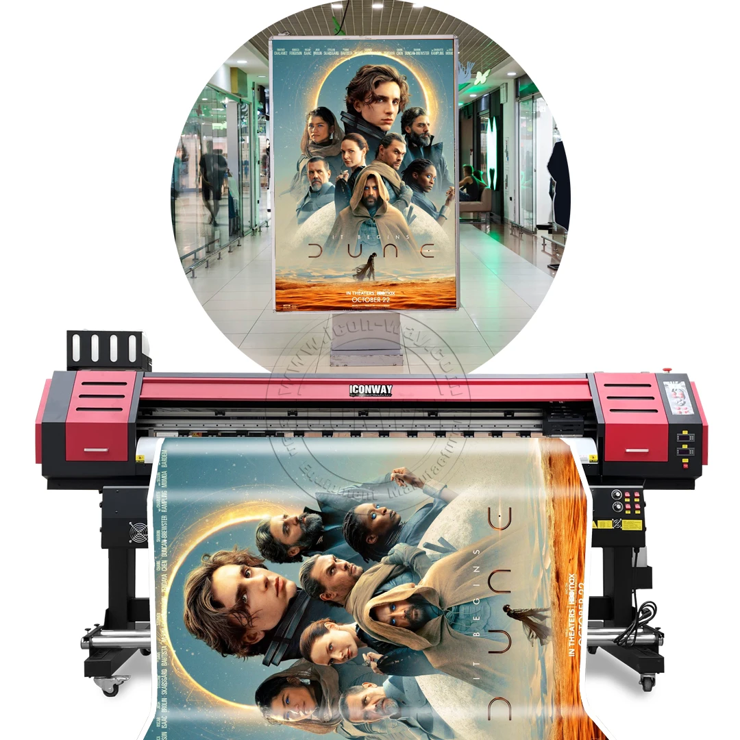 Iconway High Speed Flex Printing Machine Eco Solvent Printer