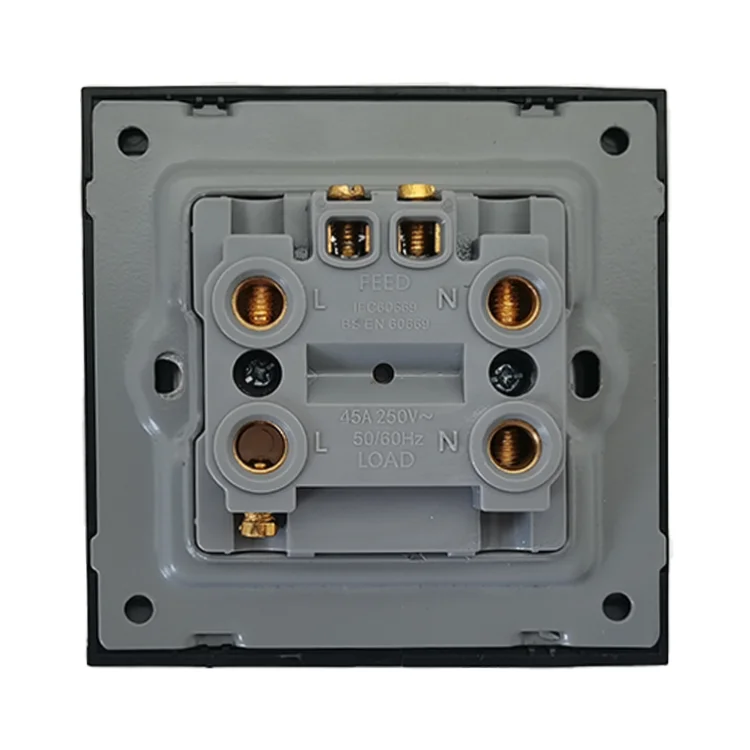 VNX High Quality Cooker Wall Socket Outlets 45A 250V Touch Modern OEM Available Panel Electrical Switch and Socket Life