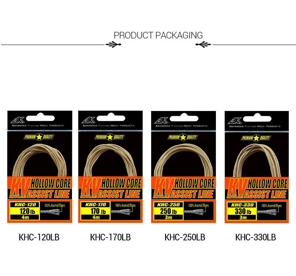 Dorisea Jk 170330lb Kevlar Fishing Line String Strong Hollow Core