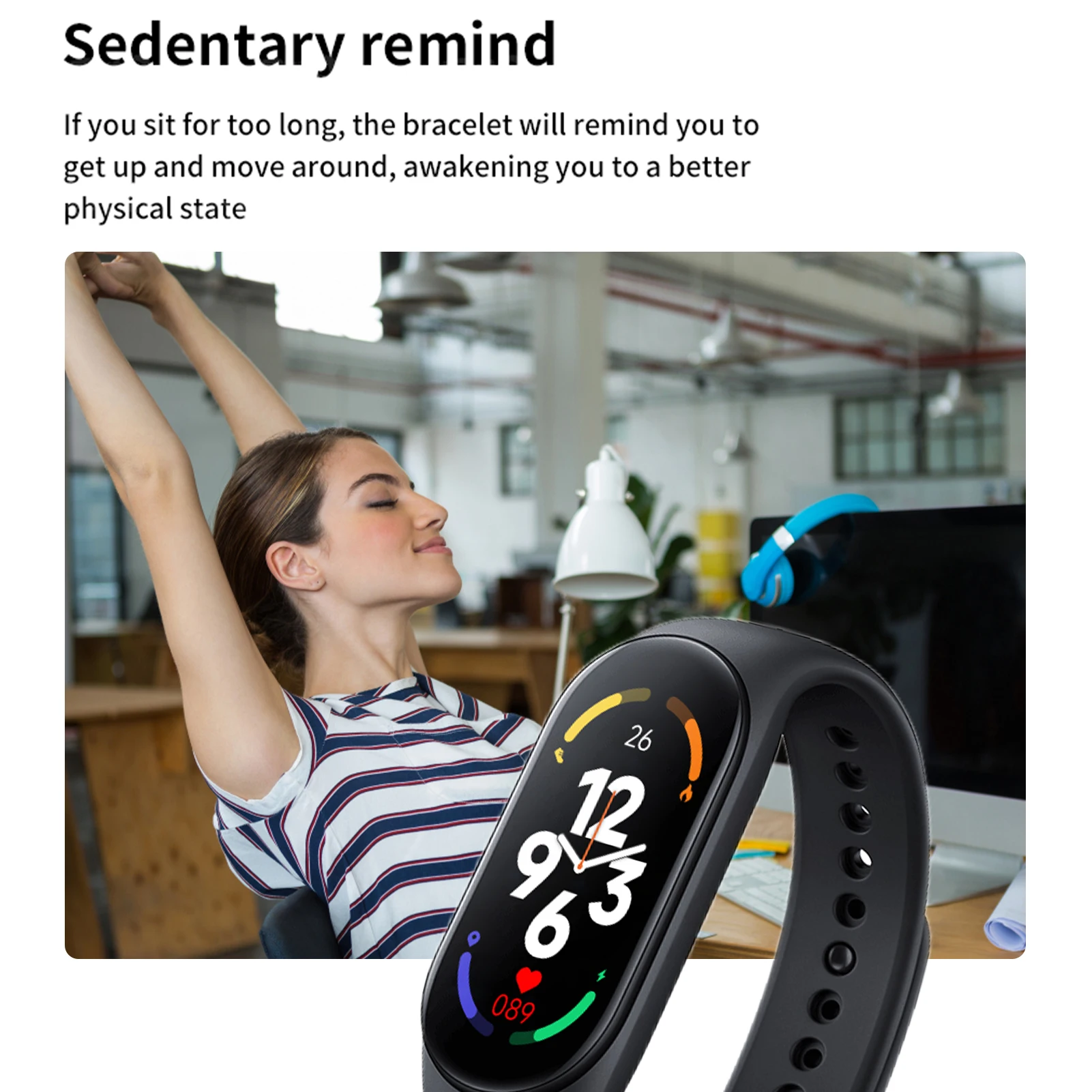 M7 Smart Watch Men Women Smartband Mi M7 Heart Rate Smartwatch Fitness