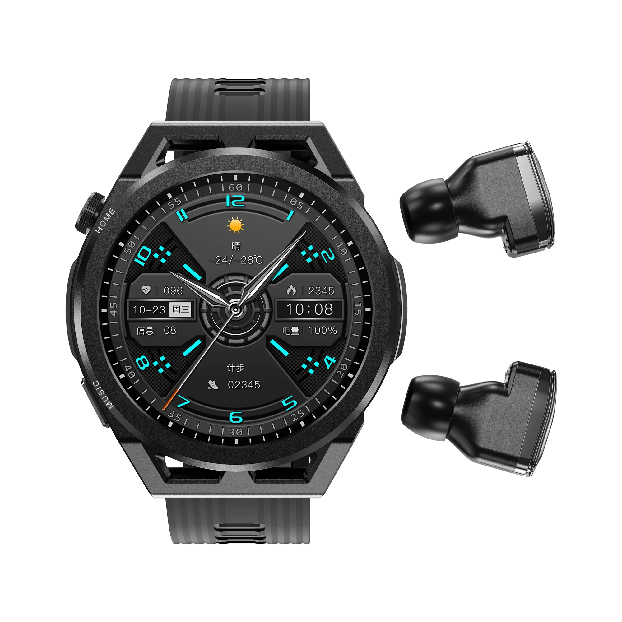Smart Watch  N18 2 in 1 Watch With Earbuds Earphones Headphones Earphone Wireless Headset