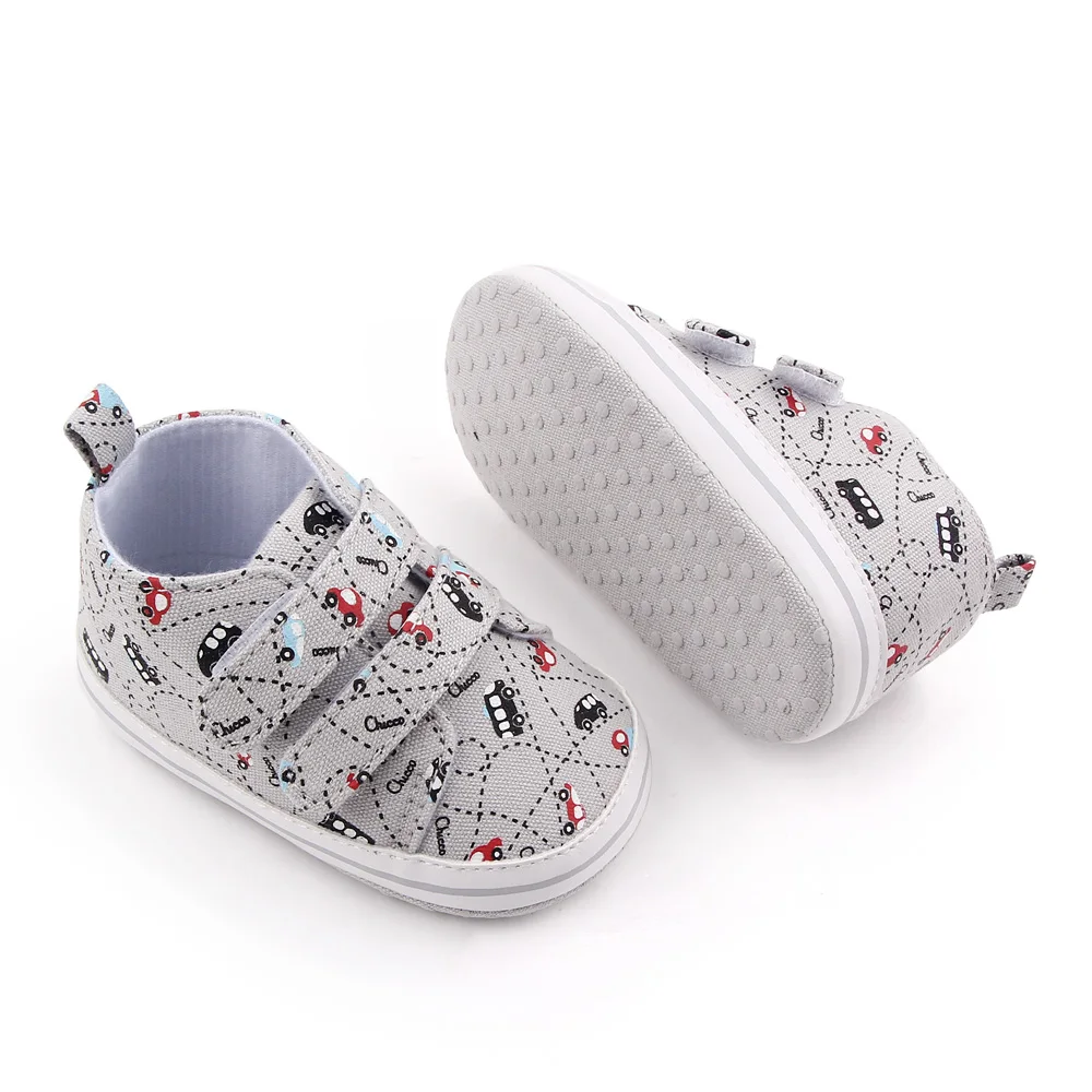 Newborn toddler shoes cartoon car casual baby shoes boys soft sole kids shoes details