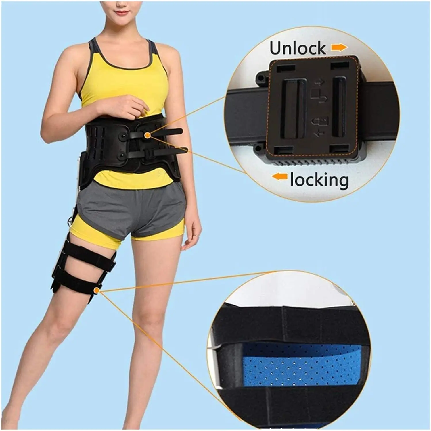 Hkjd Hip Stabiliser Support Brace,Fencia Hip Abduction Orthosis ...