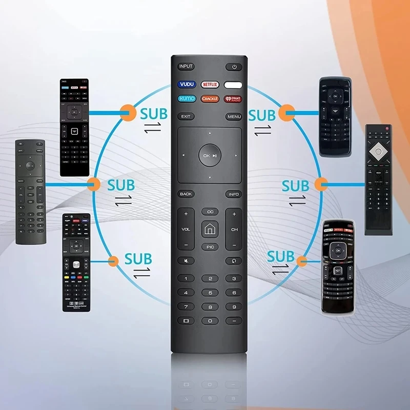 XRT136 Universal IR Remote Control for Vizio Smart TV Remote