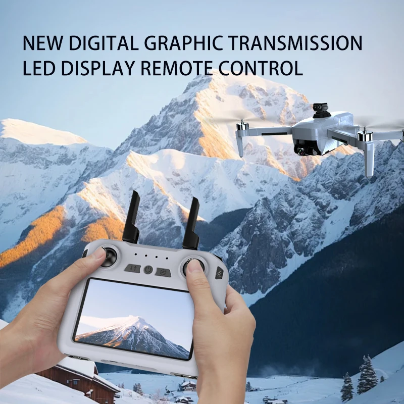 Новый светодиодный дисплей сенсорный экран пульт дистанционного управления GD98 с камерой 4K FHD 3-осевой карданный шарнир дальнего действия