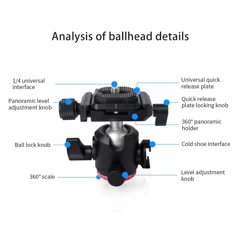 Coman легкий Dslr камера vlog съемка шаровая Головка портативный держатель мобильного телефона для Canon Nikon D