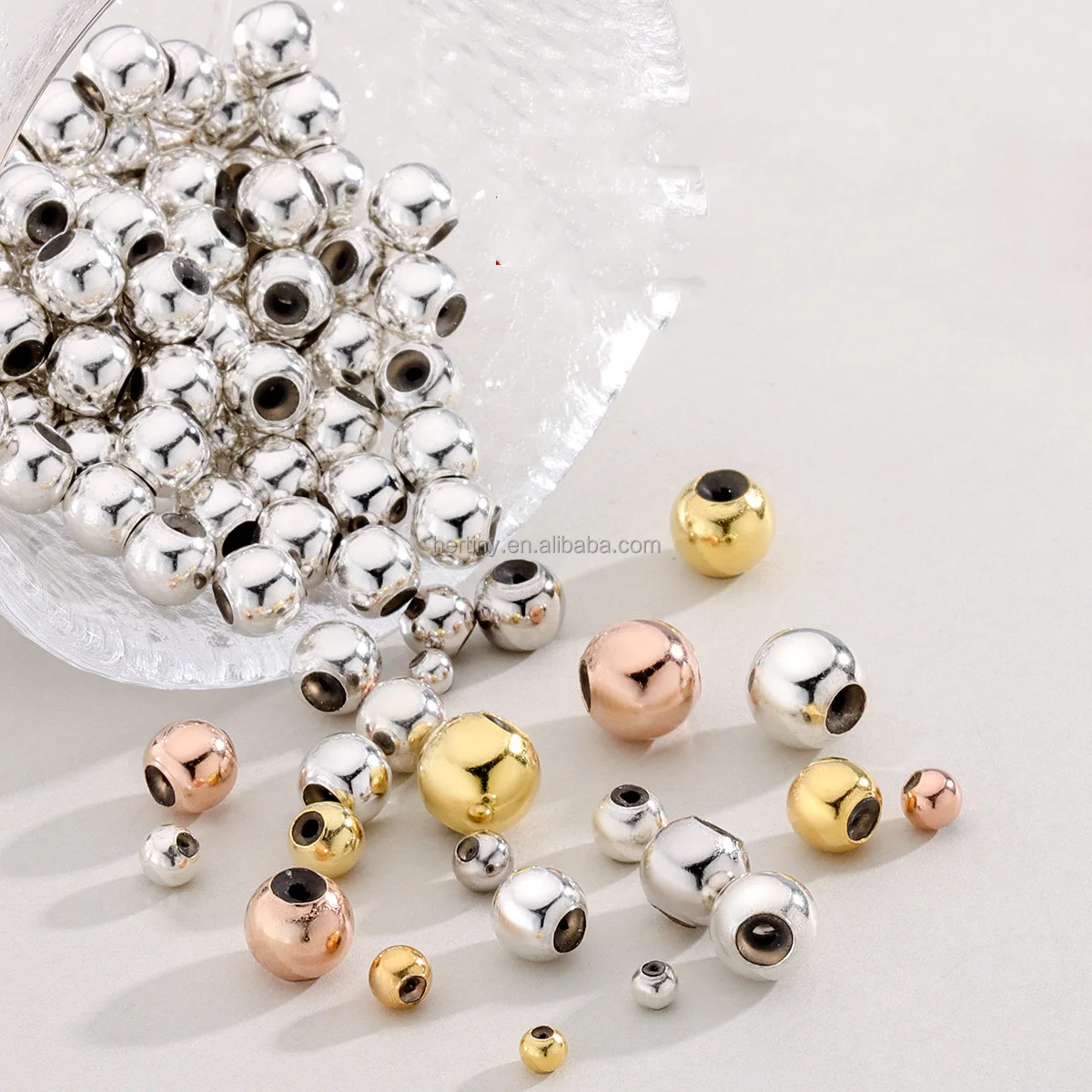 925 Sterling Silver Chain Adjuster Smart Beads for Jewelry