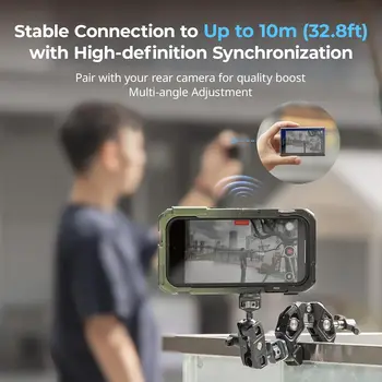 SmallRig 1080P Wireless Video Monitor Screen for iPhone MagSafe 4850 Real-Time Screen Sharing Recording (Supports 4K 30fps) Cold detail image